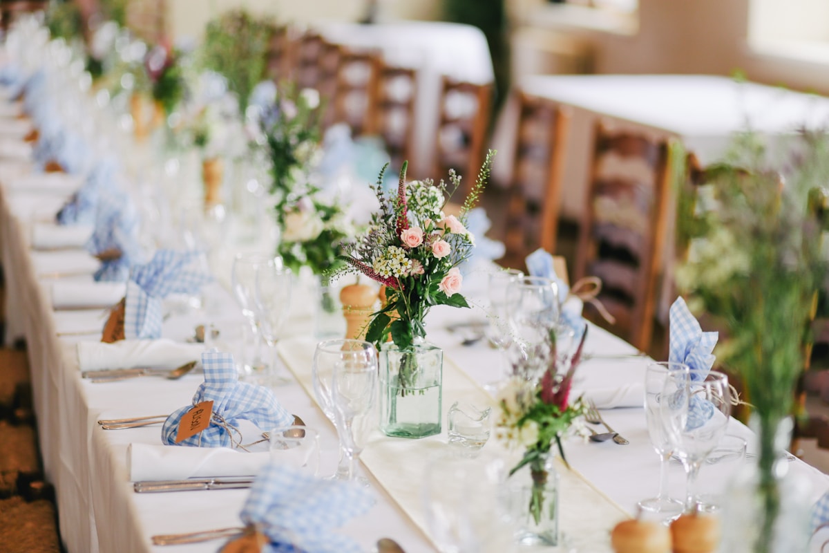 Luxury wedding reception Maison Vow